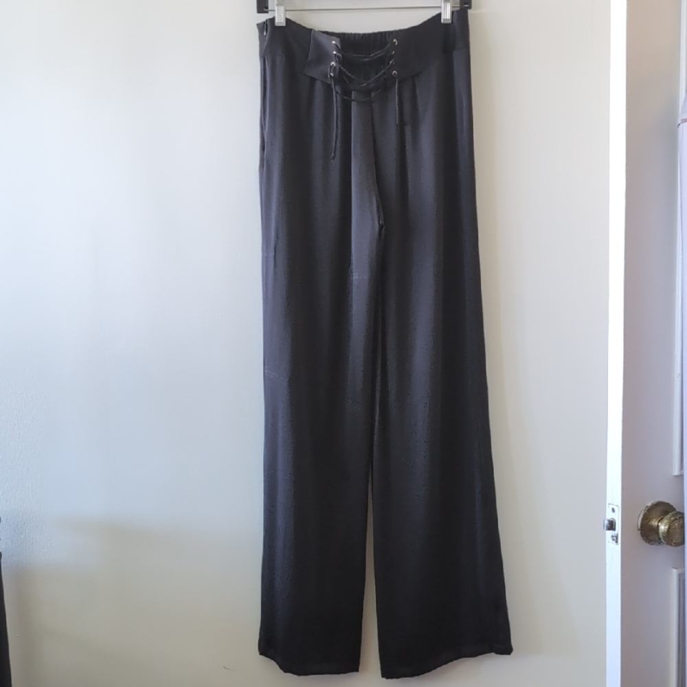 100% Silk Wide Leg Pants Nwt Size S